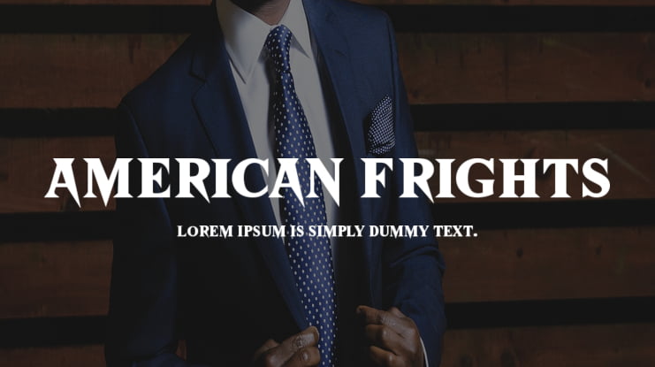 American Frights Font Family