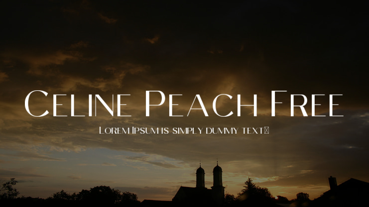 Celine Peach Free Font Family
