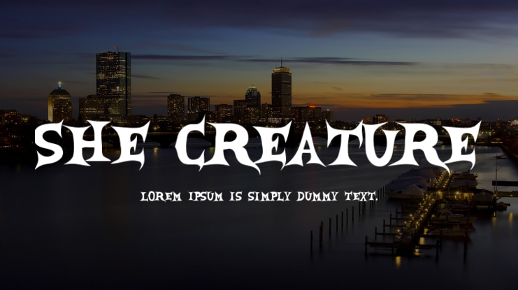 She Creature Font