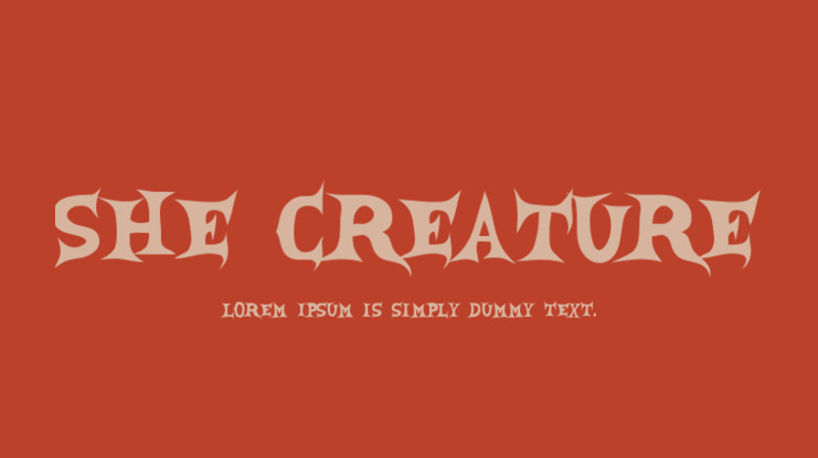 She Creature Font
