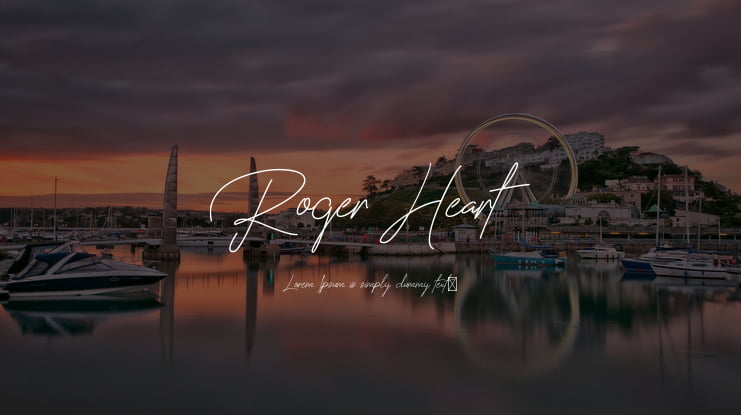 Roger Heart Font