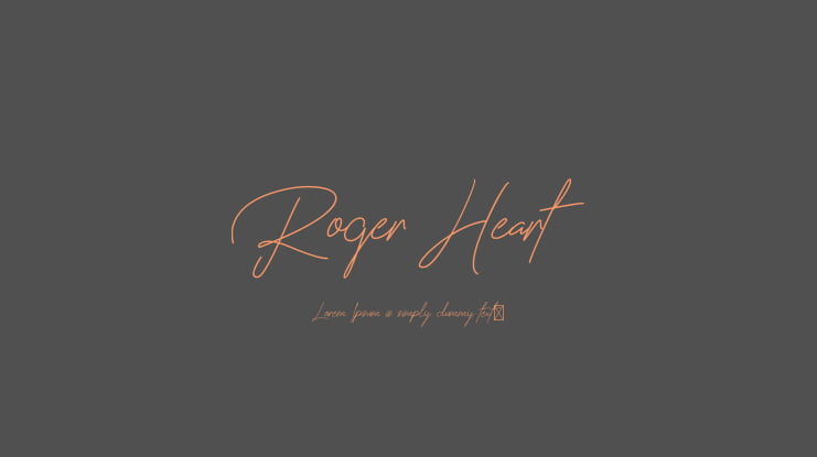 Roger Heart Font