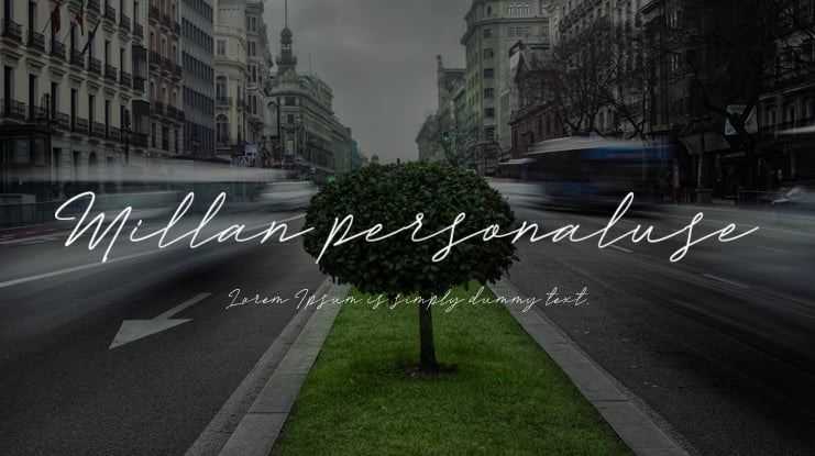 Millan personaluse Font