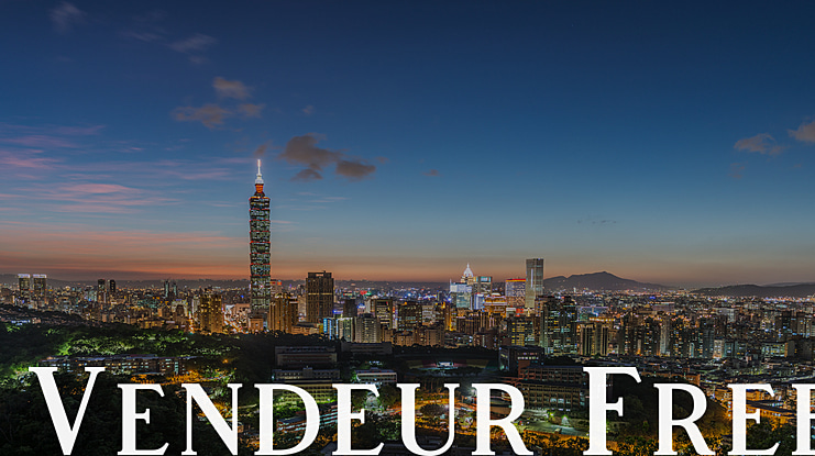Vendeur Free Font Family