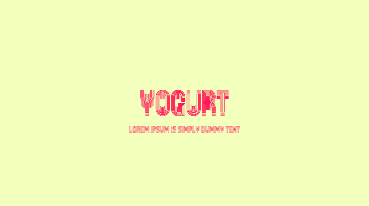 Yogurt Font Family