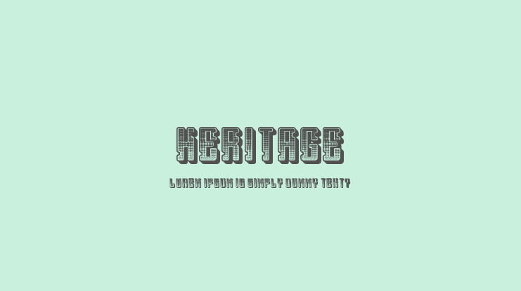 Heritage Font Family