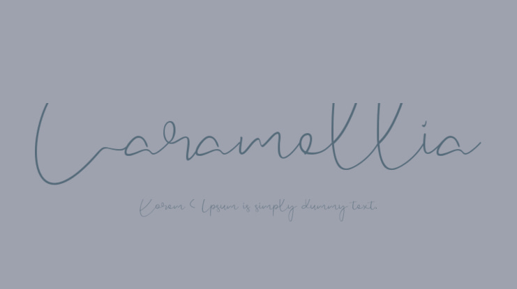 Caramellia Font