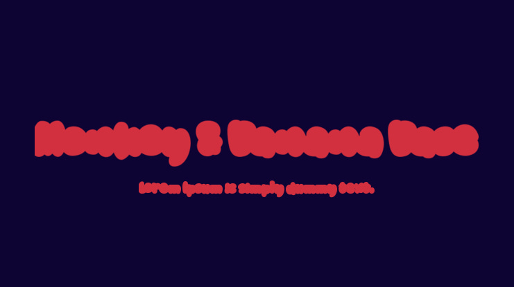 Monkey & Banana Base Font Family