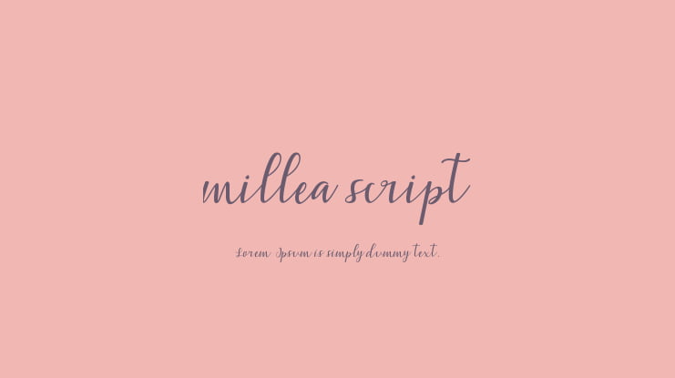 millea script Font