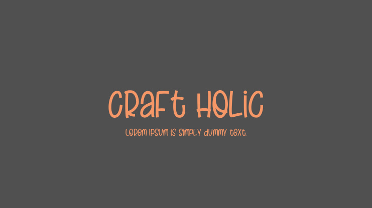 Craft Holic Font