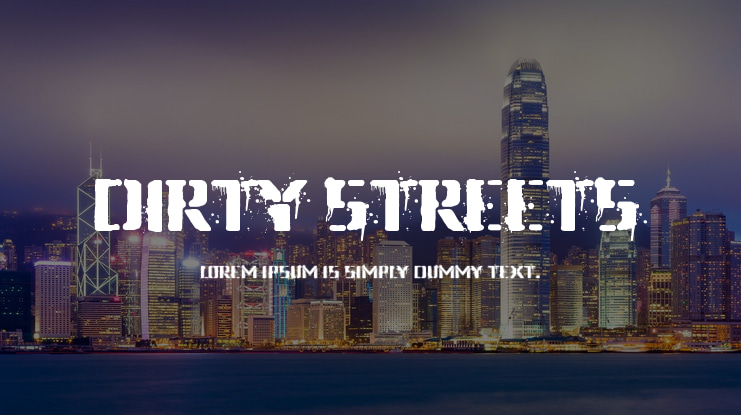 Dirty Streets Font