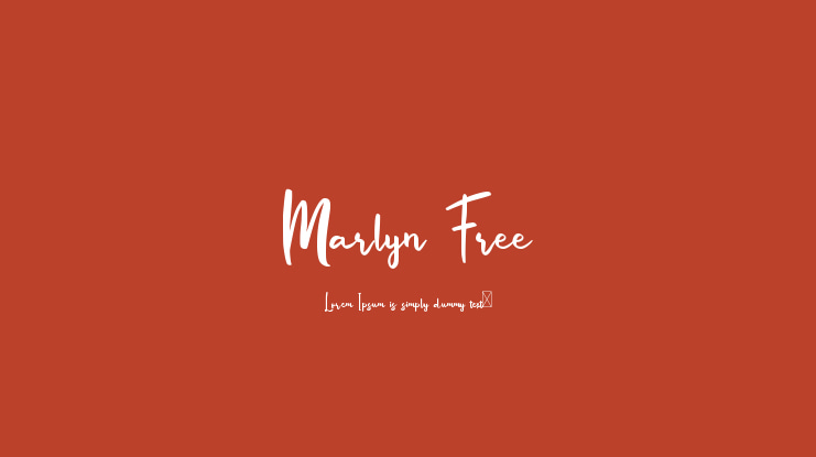 Marlyn Free Font