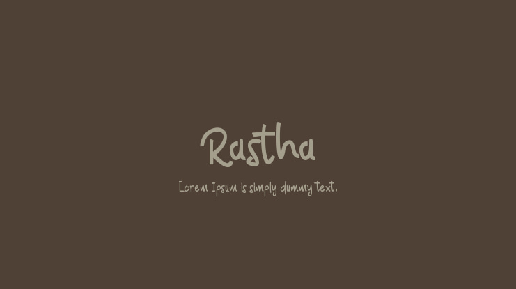 Rastha Font