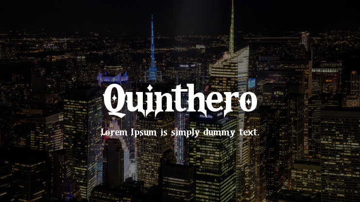 Quinthero Font