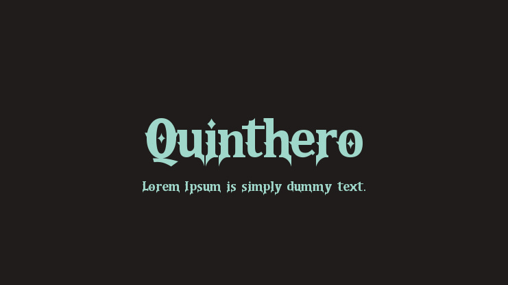 Quinthero Font