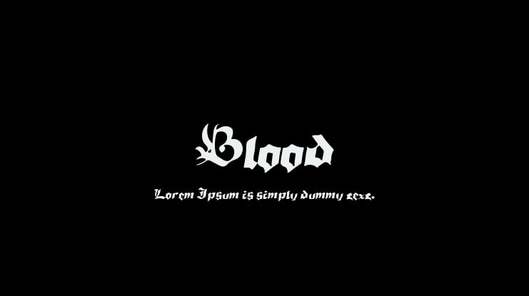 Blood Font