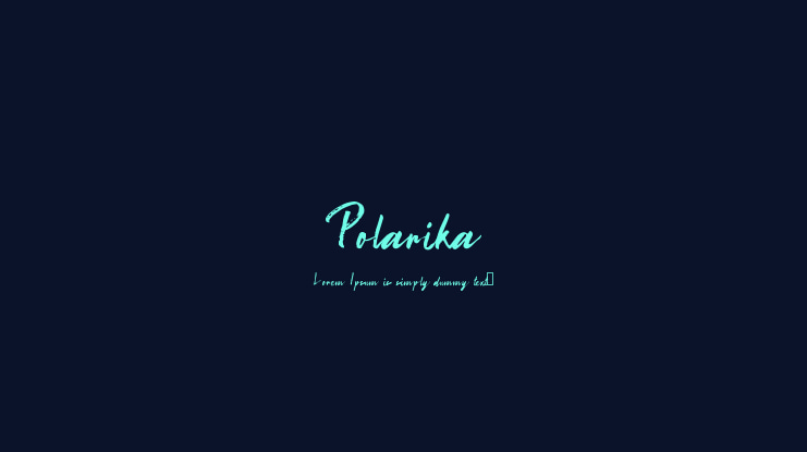 Polarika Font