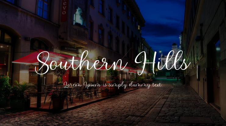 Southern Hills Font
