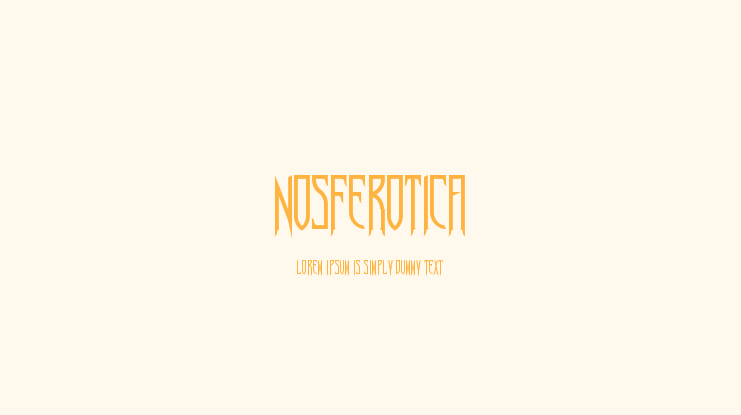 Nosferotica Font