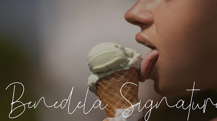 Benedela Signature Font
