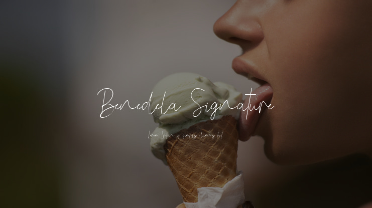 Benedela Signature Font