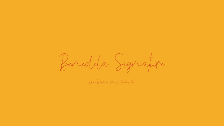 Benedela Signature Font