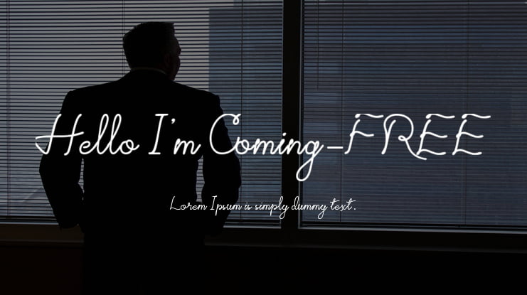 Hello I'm Coming-FREE Font Family