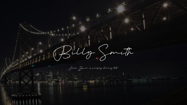 Billy Smith Font
