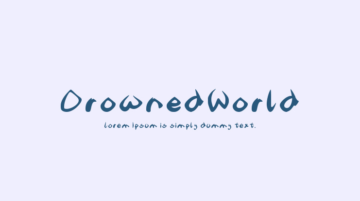 DrownedWorld Font
