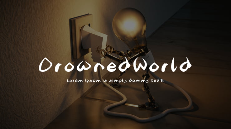 DrownedWorld Font