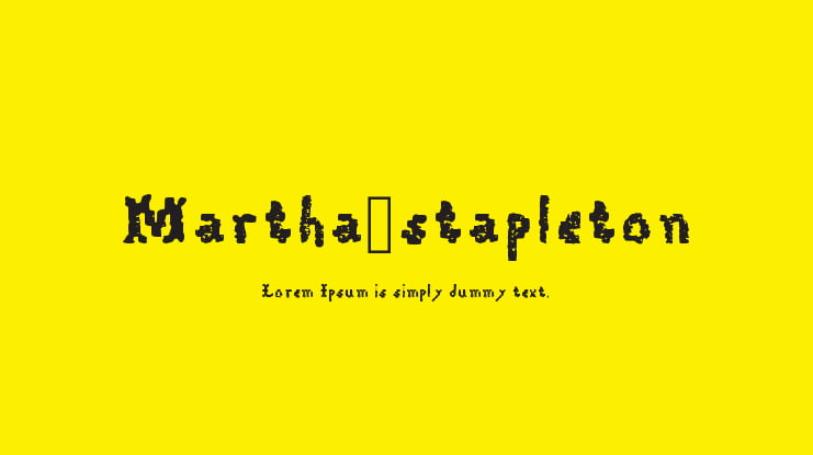 Martha_stapleton Font