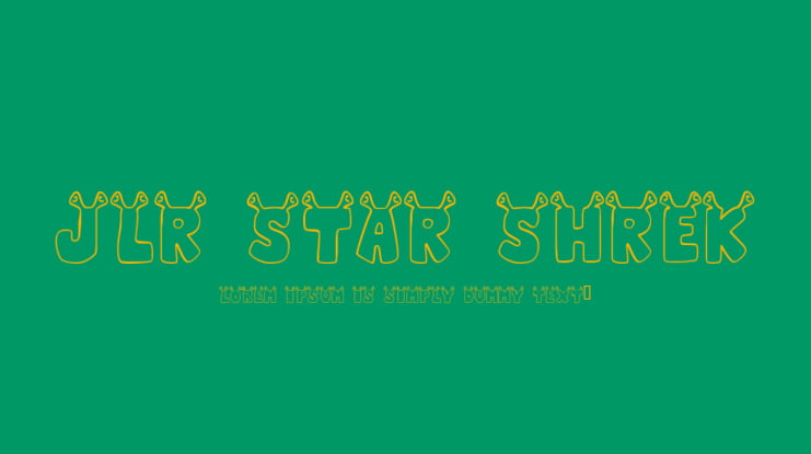JLR Star Shrek Font