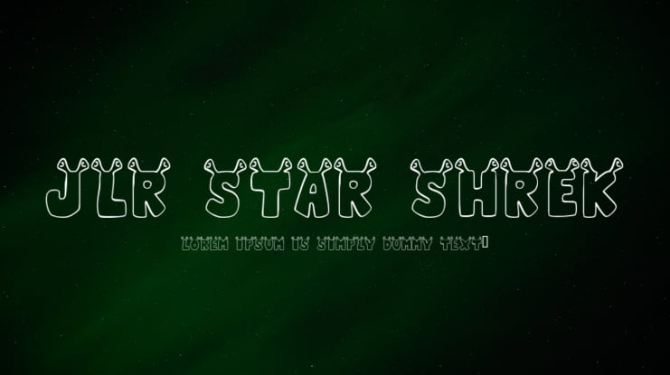 JLR Star Shrek Font