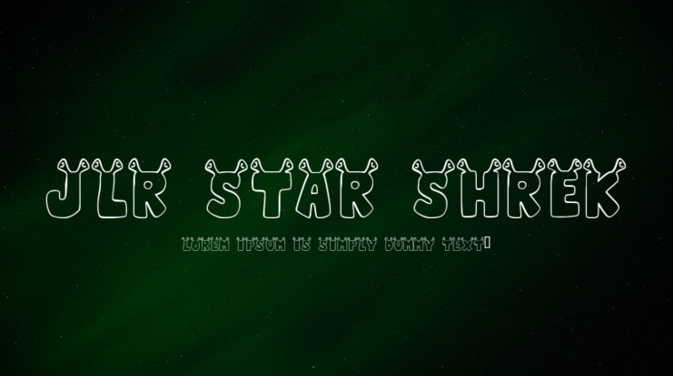 JLR Star Shrek Font