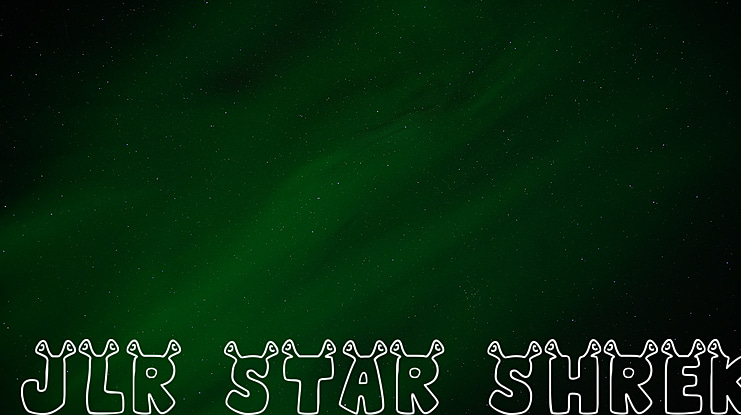 JLR Star Shrek Font