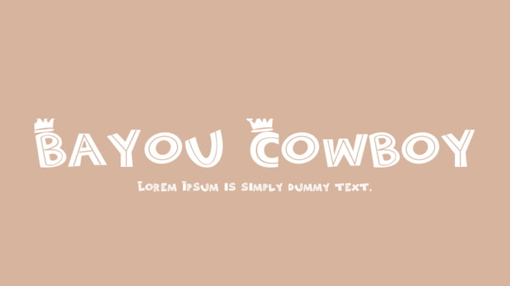 Bayou Cowboy Font