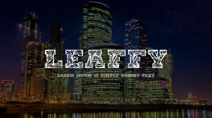 Leaffy Font