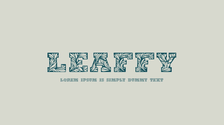 Leaffy Font