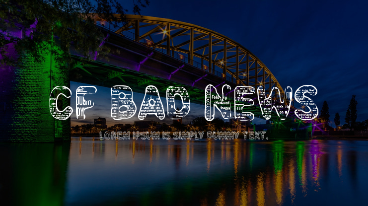CF Bad News Font