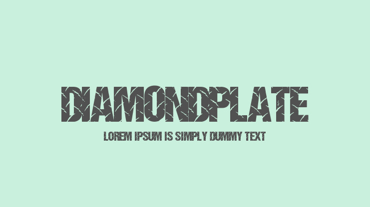 DiamondPlate Font
