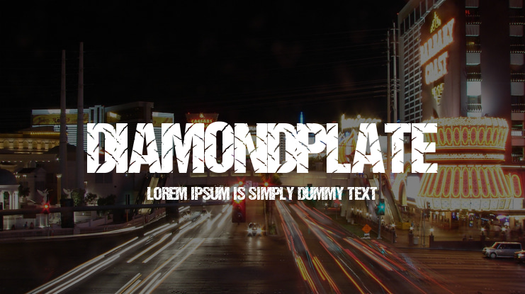 DiamondPlate Font