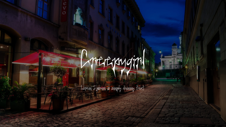 Creepygirl Font Family