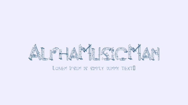 AlphaMusicMan Font