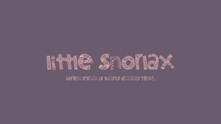 Little Snorlax Font