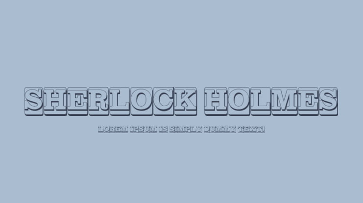 SHERLOCK HOLMES Font Family