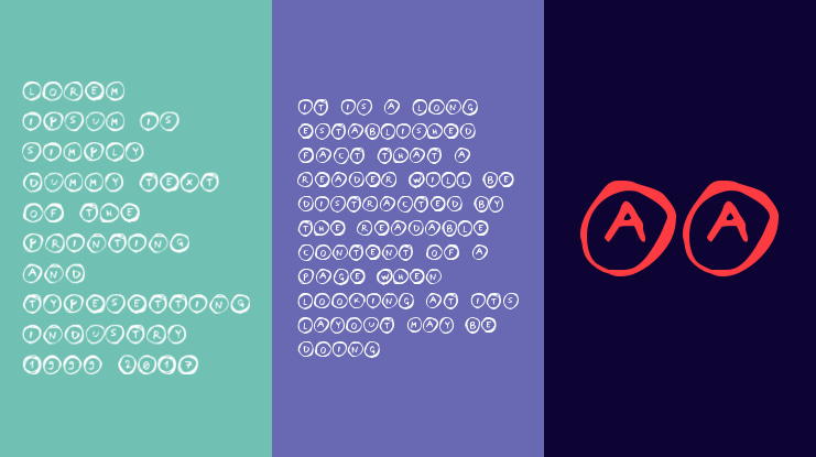 Letters in Circles Font Family