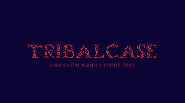 Tribalcase Font