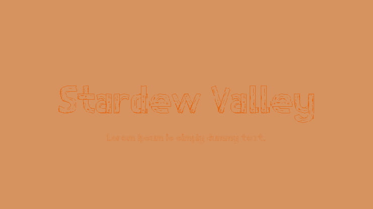 Stardew Valley Font Family