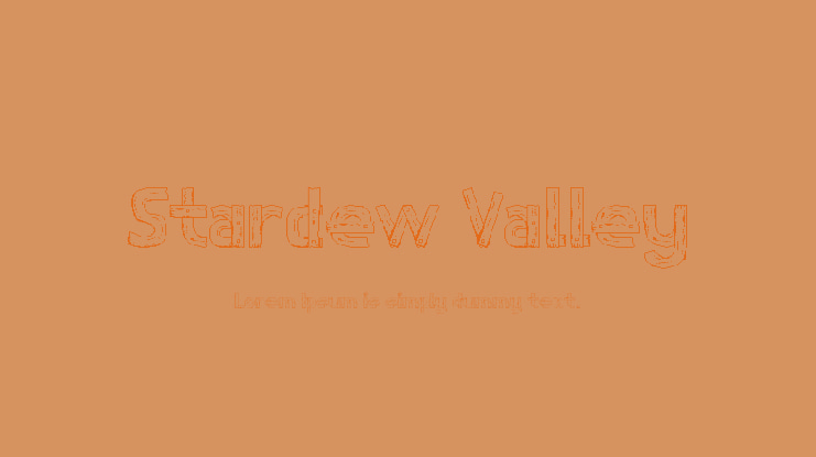 Stardew Valley Font Family