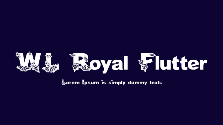 WL Royal Flutter Font Family